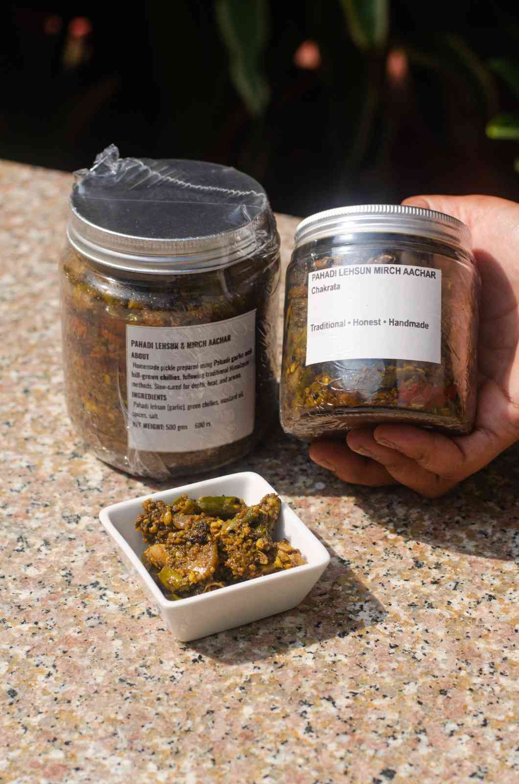 Pahadi Lehsun Mirch Achar (Himalayan Garlic & Chilli Pickle) | Poit From Hills